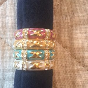 Set of 4 stackable rings by Laura G Adams